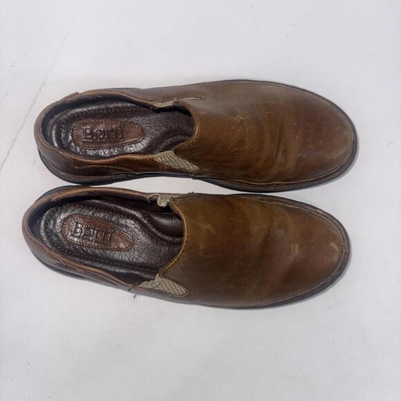Born Kent Loafers Brown Leather Slip on Casual Gorpcore Unisex Work Shoes Sz 38 - Picture 7 of 15